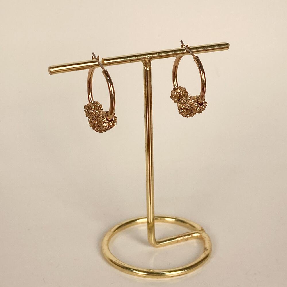 Small Sparkly Gold Hoops